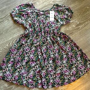 Epic Threads Girls Flowy Summer Dress- Black with Flowers